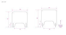 Load image into Gallery viewer, INVISIBLE Acrylic Sneeze Guard/Shield for Nail Salons & Retailers version 2.0