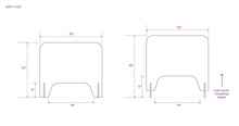 Load image into Gallery viewer, INVISIBLE Acrylic Sneeze Guard/Shield for Nail Salons & Retailers version 2.0