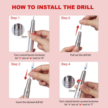 Load image into Gallery viewer, LUX Professional Brushless Nail Drill Machine - 35,000RPM Brushless Portable Nail Drill Rechargeable, Low Vibration E-File Nail Drills