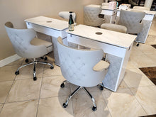 Load image into Gallery viewer, LUX550 Customer Rollable Chair for Manicure Station