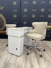 Load image into Gallery viewer, Manicure Nail Table w/ Build in Vacuum and Chairs Complete Luxury Package