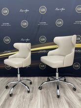 Load image into Gallery viewer, LUX550 Customer + Technician Rollable Chair Combo for Manicure Station