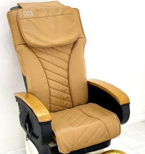 Leather And Foam Brown Car Seat Back Massager