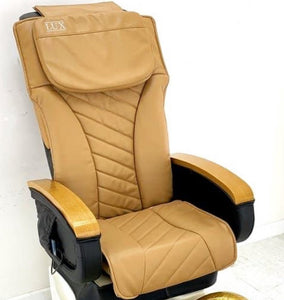 Acetone-Resistant Leather Upholstery Replacement for Pedicure Chairs + HD Foam Included