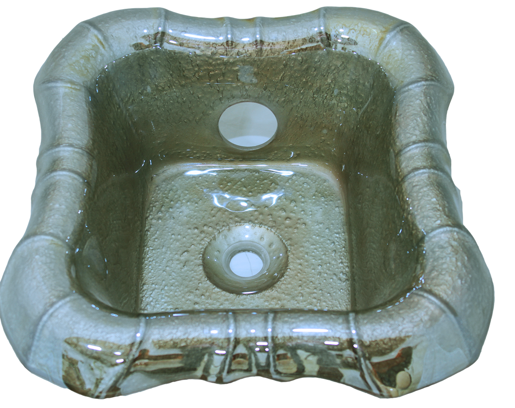 Silver Pedicure Spa GlassBowl