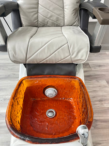 White Base Human Touch Massage Pedicure Chair - SOLD OUT