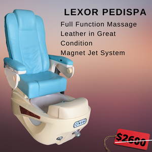Lexor Spa (Blue) refurbished pedicure chair - 4 in stock