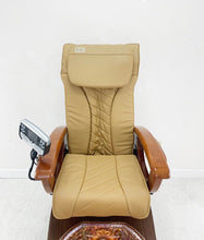 Load image into Gallery viewer, Gulfstream La Fleur Pedicure Chair :: Original Cappuccino or Brand New Leather :: 10 in stock
