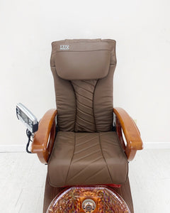 Gulfstream La Fleur Pedicure Chair :: Original Cappuccino or Brand New Leather :: 10 in stock