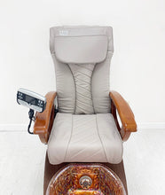 Load image into Gallery viewer, Gulfstream La Fleur Pedicure Chair :: Original Cappuccino or Brand New Leather :: 10 in stock
