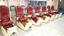 Load image into Gallery viewer, Lexor Liberte Pedicure Spa - Red Leather - 6 in stock
